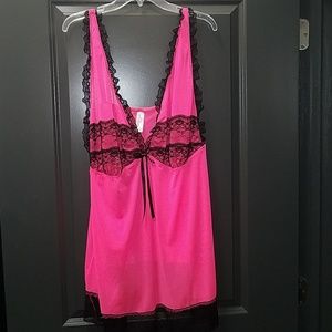 NWOT Pink/Black Lingerie